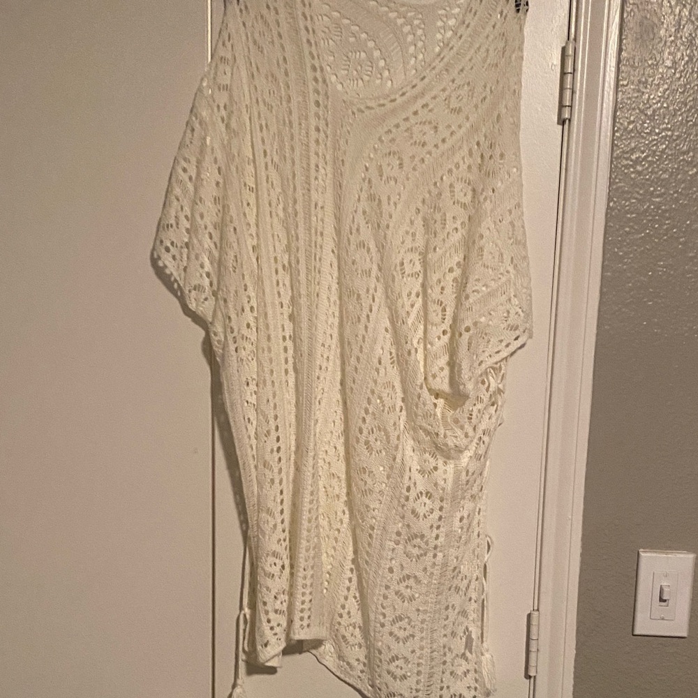Cream Crochet Cover-Up